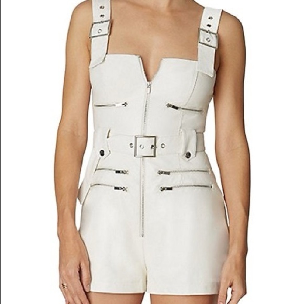 WEWOREWHAT
Moto Vegan Leather Short Overalls Sz XL